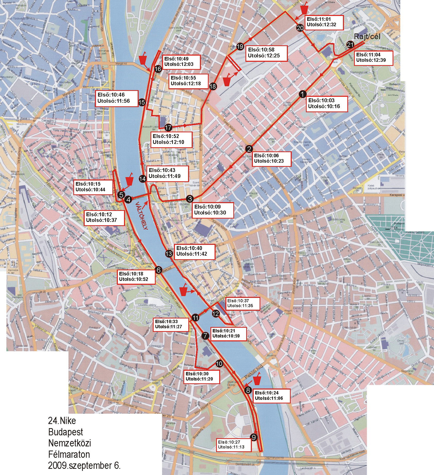 térkép 24 budapest 24. Budapest Nemzetközi Félmaraton, Térkép   Futanet.hu térkép 24 budapest