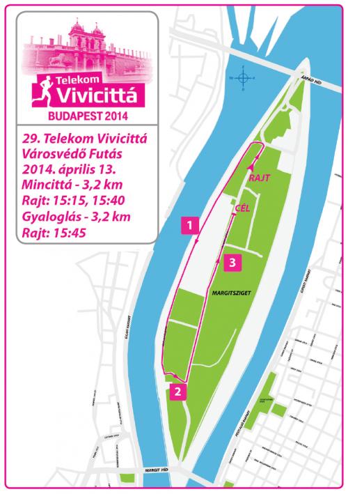 29. Telekom Vivicittá Városvédő Futás - Minicittá útvonal