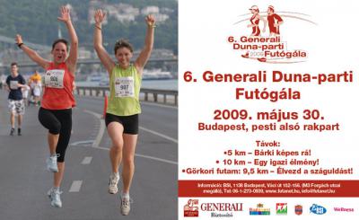 6. Generali Duna-parti Futgla hirdets