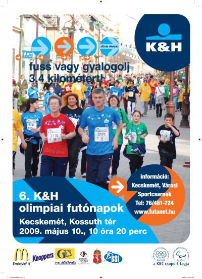 2009-es 6. K&H olimpiai futnapok - Kecskemt plakt