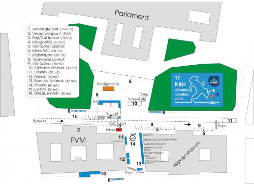 17. K&H olimpiai maraton vlt helysznrajz